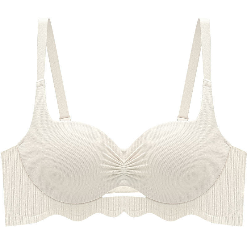 Sweet Small Chest Live Lifting Gathered Pleated Everyday Bras