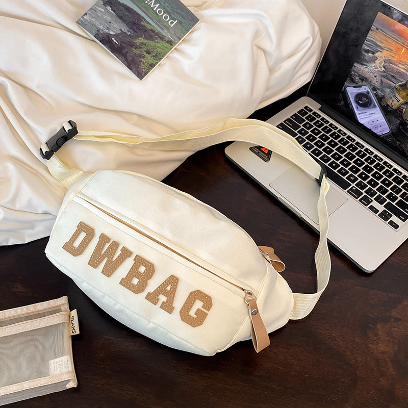 Women's & Men's & American Retro Fashion Versatile Large Men's Chest Bags