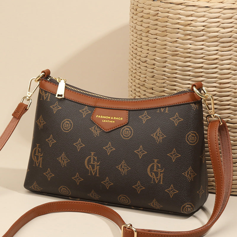 Women's Niche High-grade Printed Fashion Pouches Underarm Bags