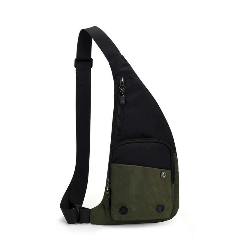 Women's & Men's Style Trendy Contrast Color Waterproof Fashion And Men's Chest Bags