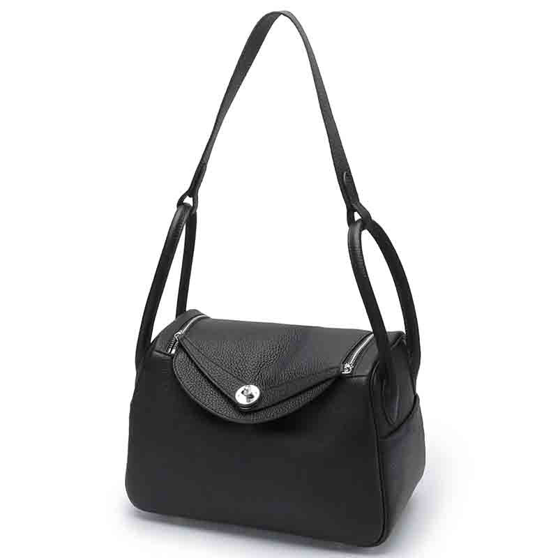 Layer Cowhide Lychee Pattern Lindy Doctor Genuine Shoulder Bags