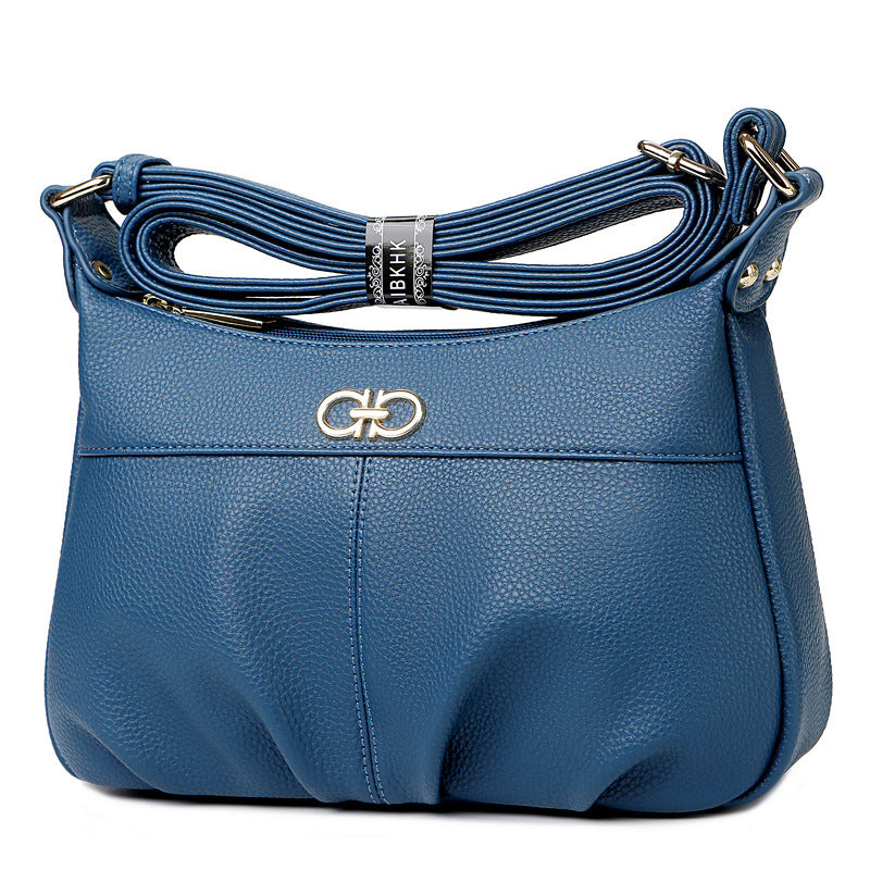 Women's Large Capacity Soft Leather Mother Leisure Crossbody Bags