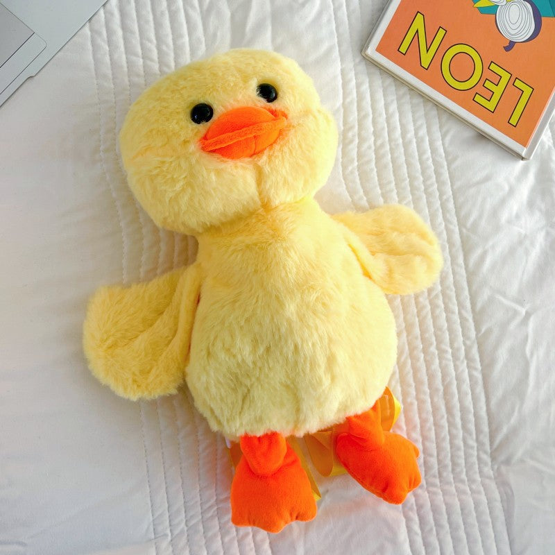 Yellow Duck Plush Cute Korean Style Backpacks