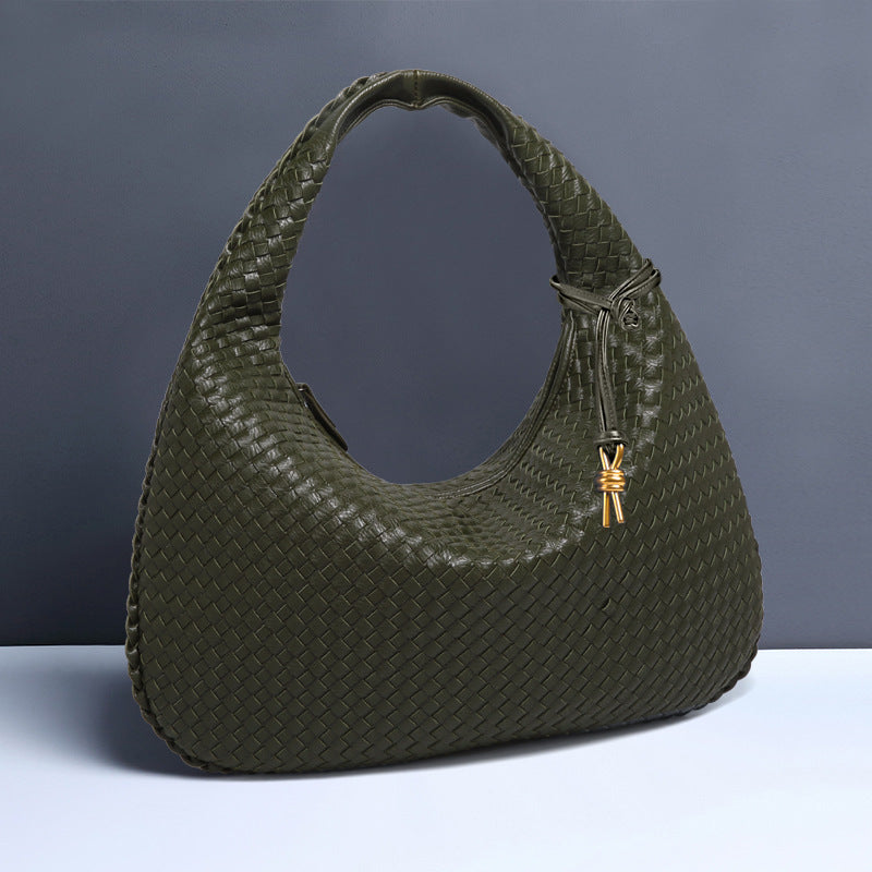 Women's Woven Trendy Large Capacity Korean Style Handbags