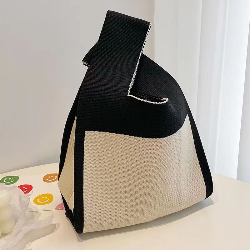 Women's Boat Festival Panda Knitted Wrist Handbags
