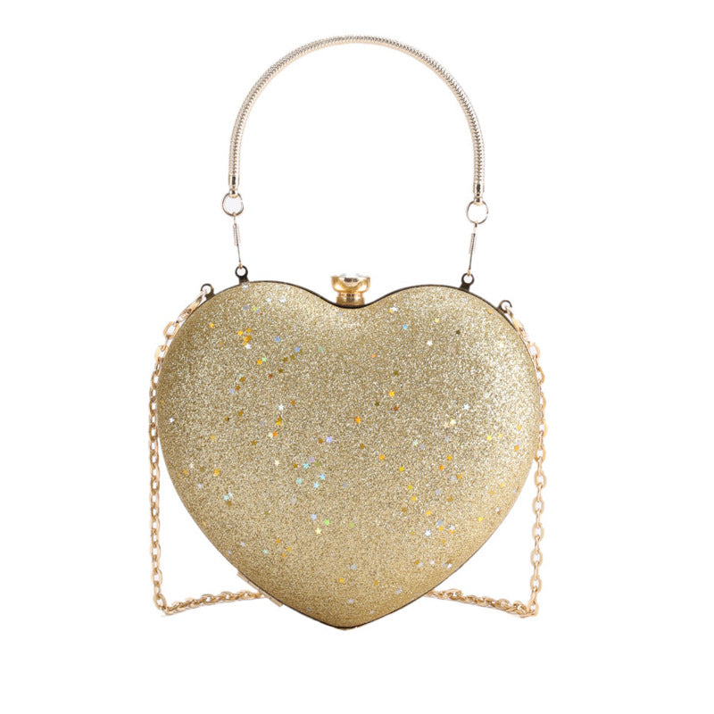 Women's Fashion Trendy Popular Dinner Elegant Heart Shoulder Bags