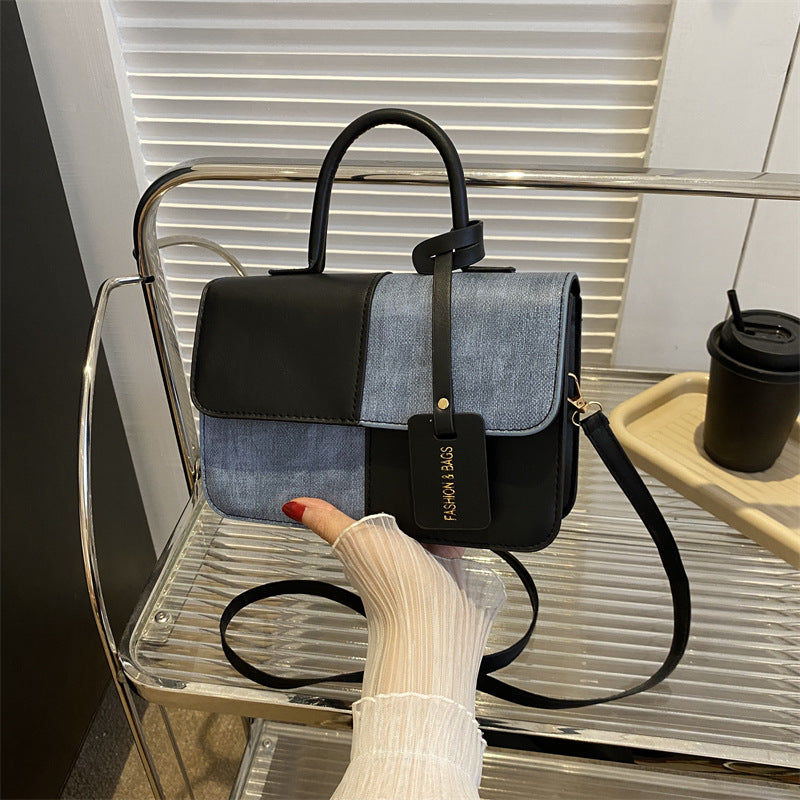 Women's Color Contrast Simple Autumn Tide Handbags