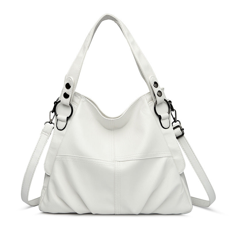 Women's Fashion Trendy Fan Stitching Simple High Handbags