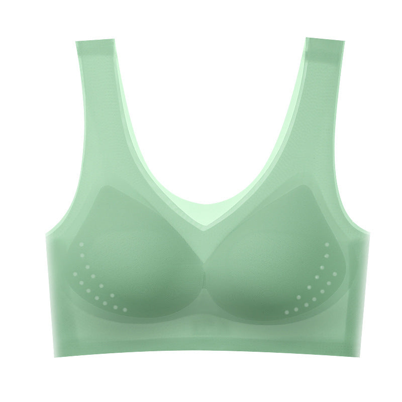 Mesh Cup Seamless Ice Silk Underwear Tanks Camis