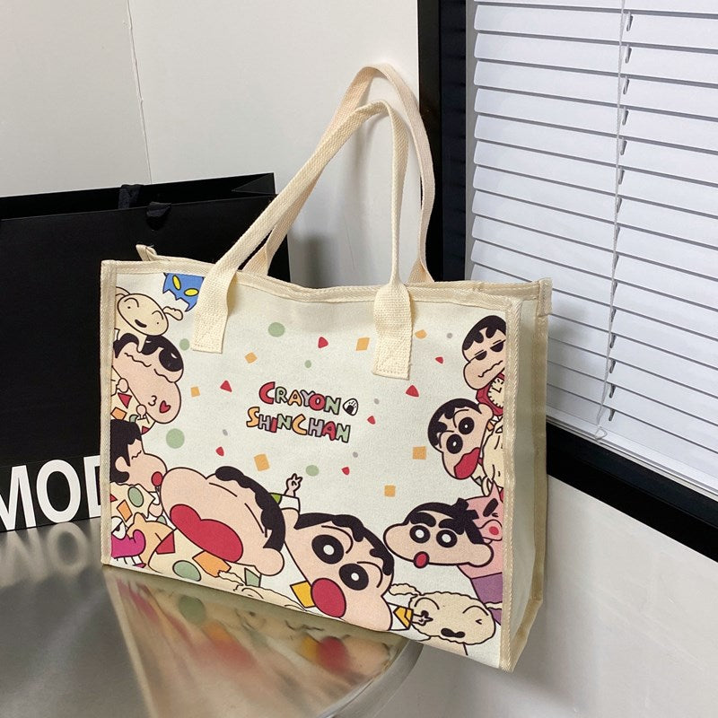 Cartoon Printed Fashion Wild Underarm Large Bags