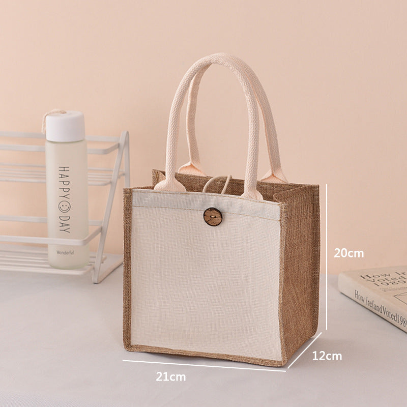 Blank Canvas Painting Jute Cotton Linen Handbags