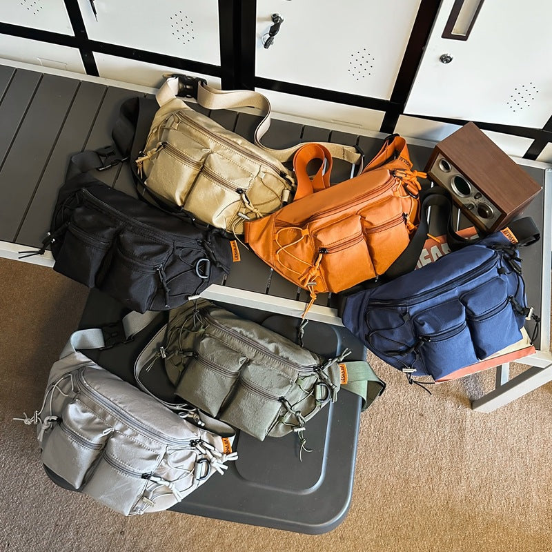 Men's Nylon Waterproof Business Shirt Sport Men's Chest Bags