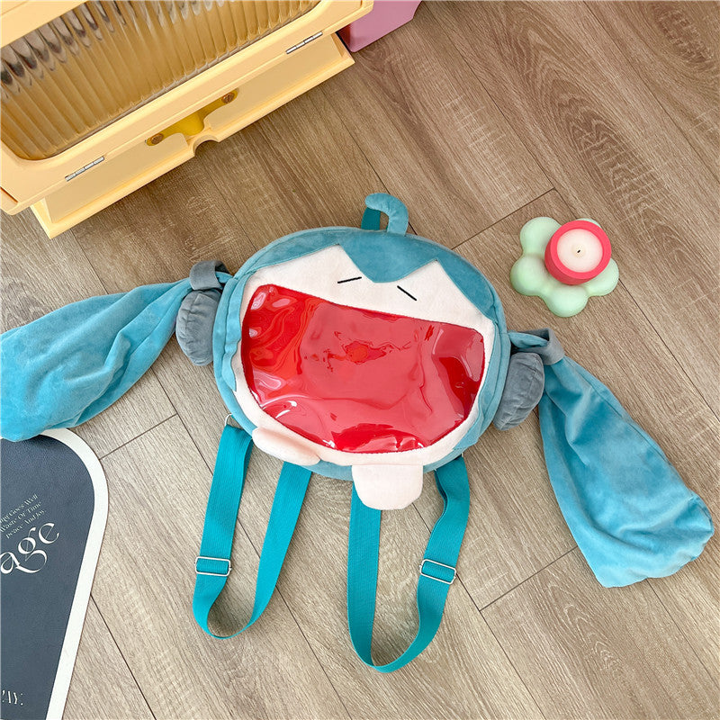 Cute Two-dimensional Green For Cartoon Doll Crossbody Bags