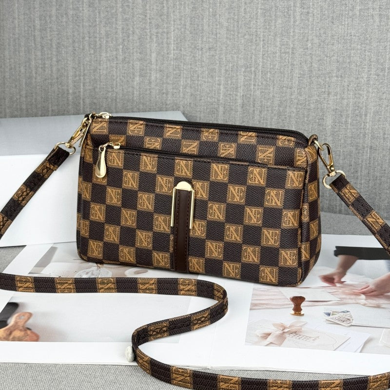 Women's Mom Authentic Leather Tactile Feel Crossbody Bags