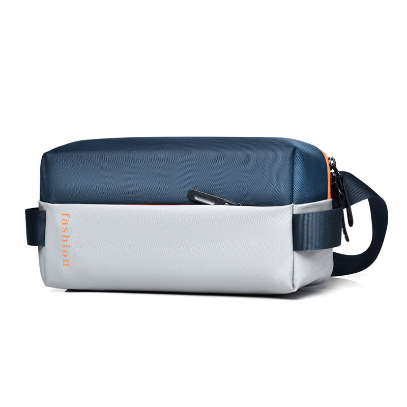 Men's Light Tide Stitching Fashion Simple Commute Men's Chest Bags