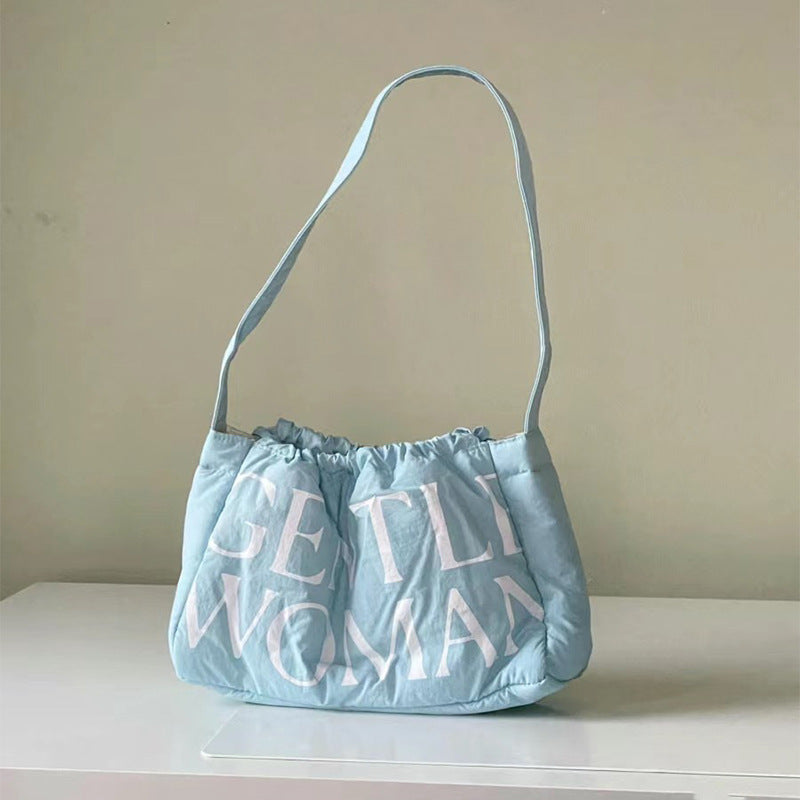 Women's Quilted Down Puffy Dumpling Fashion Shoulder Bags