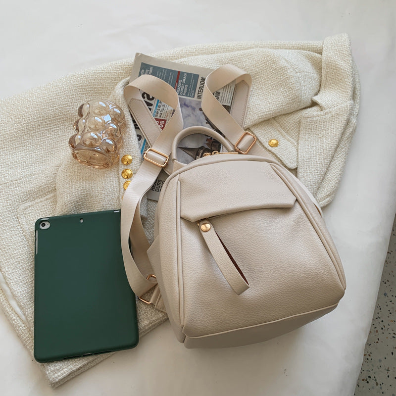 Women's Korean Soft Leather Fashion Artistic Backpacks