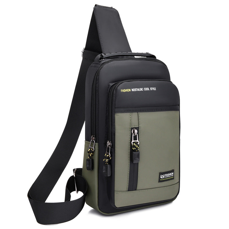 Men's Popular Korean Lightweight Oxford Cloth Men's Chest Bags