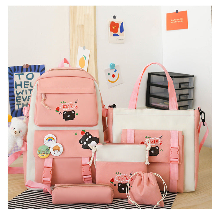 Comfortable Campus Cute Primary Junior's Simple Backpacks