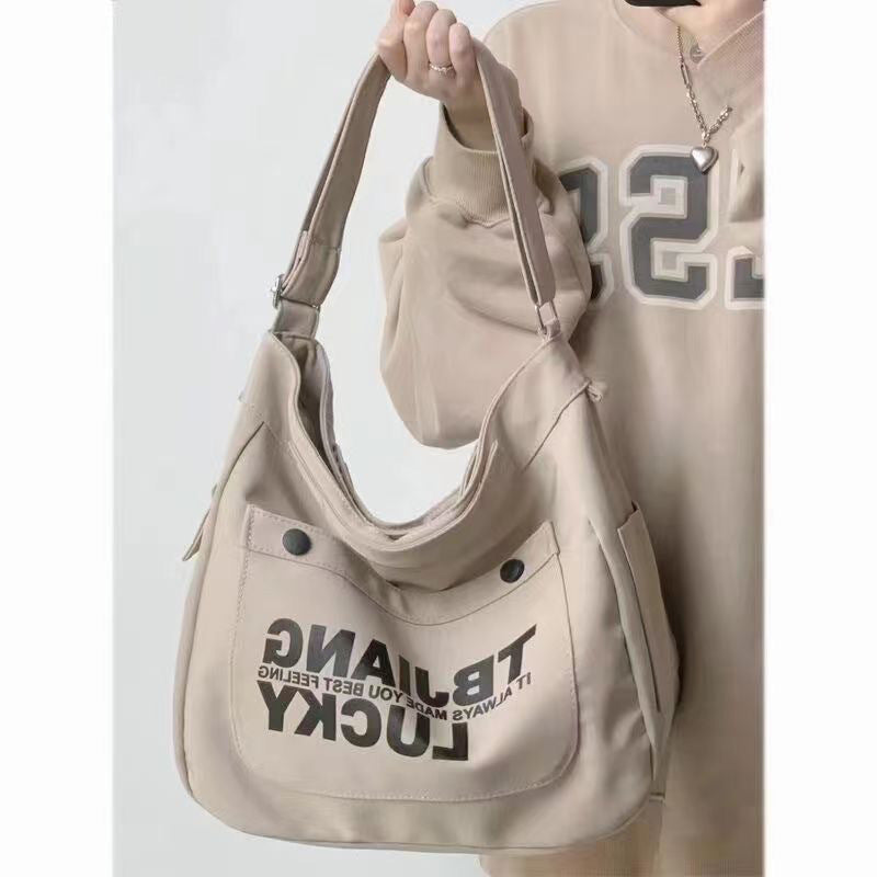 Work Clothes Female Male Korean Large Shoulder Bags