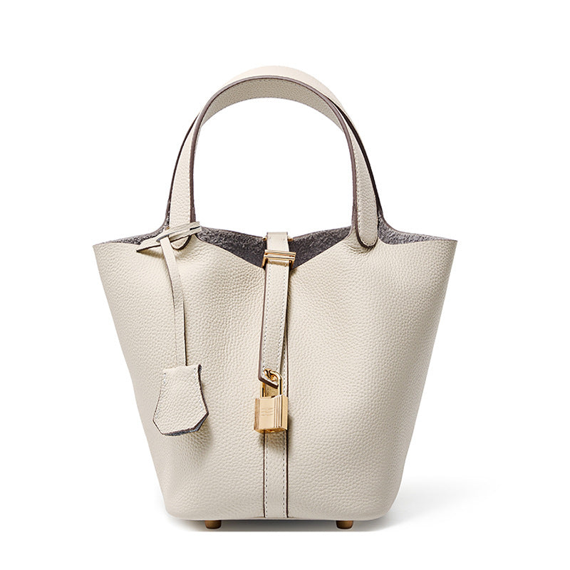 Women's Vegetable Basket Genuine Leather Mummy Bridal Wedding Handbags