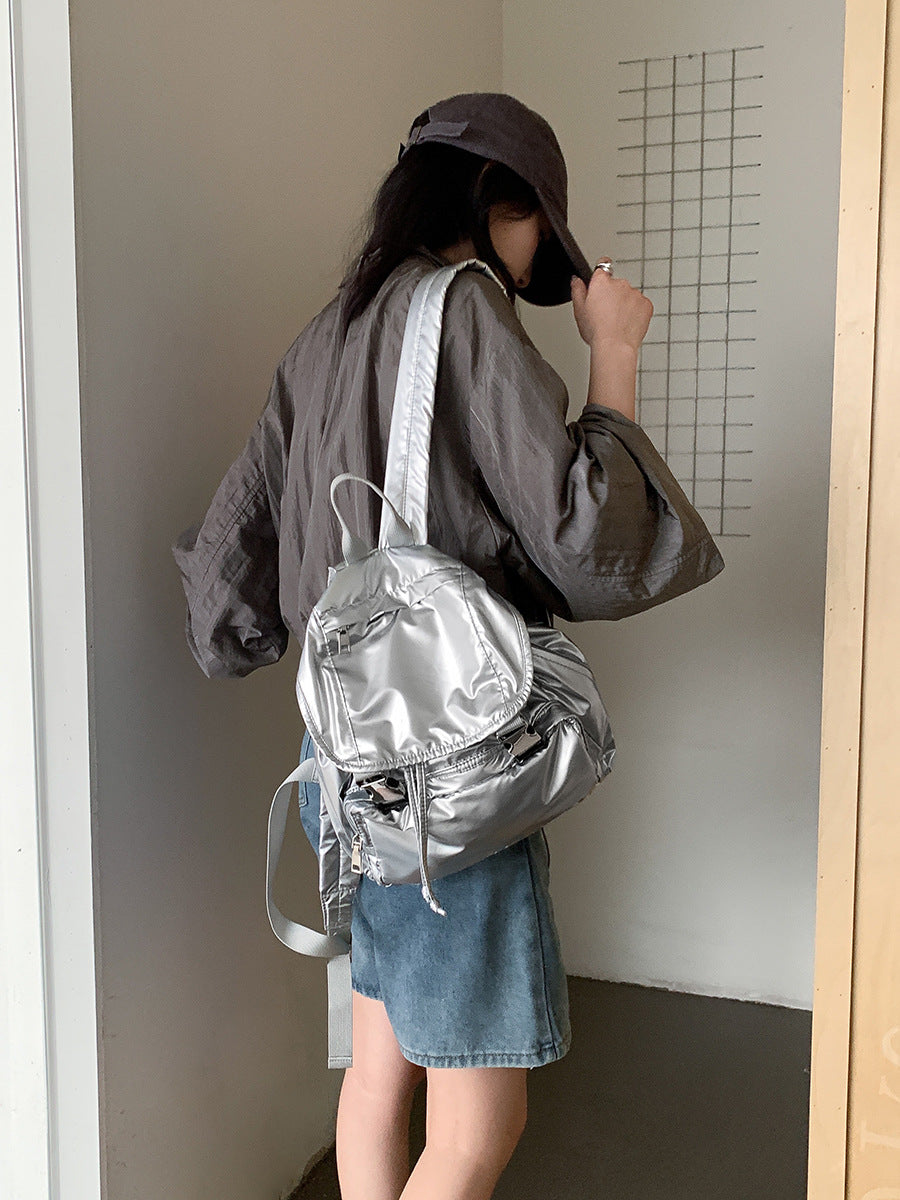 Flip Nylon Simple Female Advanced Commuter Backpacks