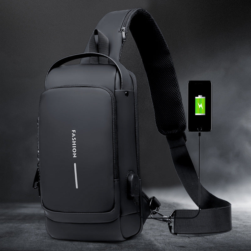 Men's Durable Charming Cool Motorcycle Password Men's Chest Bags