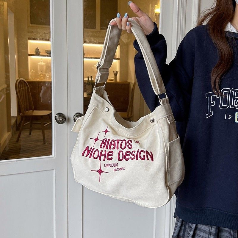 Women's Class Canvas For Cute Large Capacity Crossbody Bags