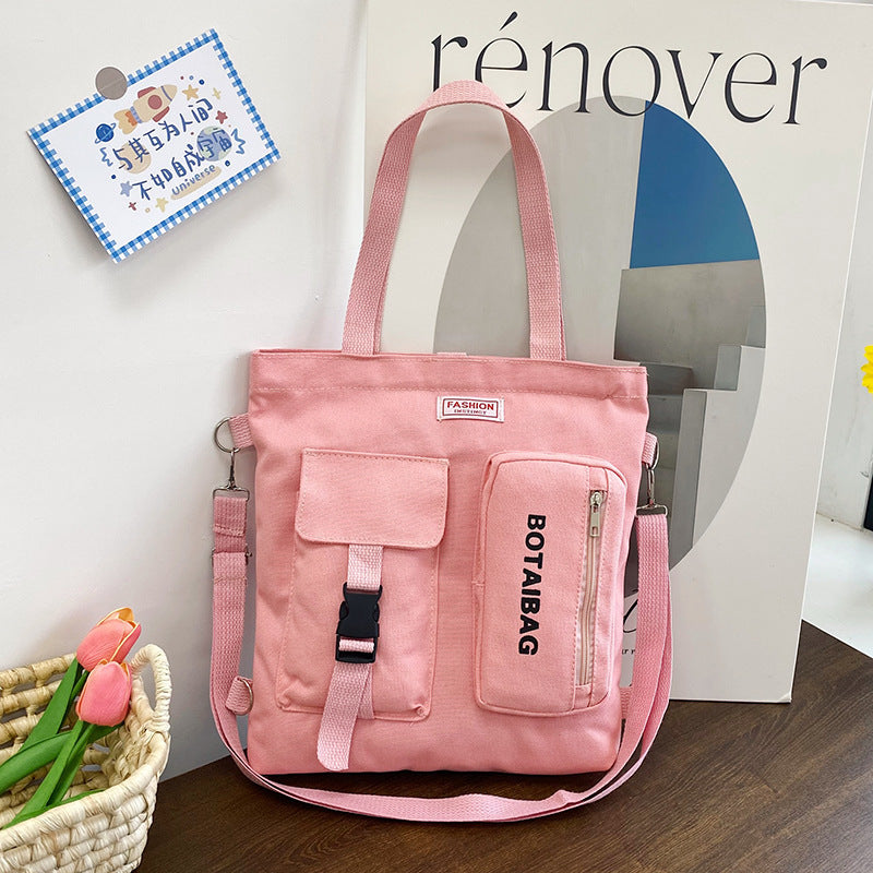 Women's Canvas Versatile Large Capacity Portable Crossbody Bags