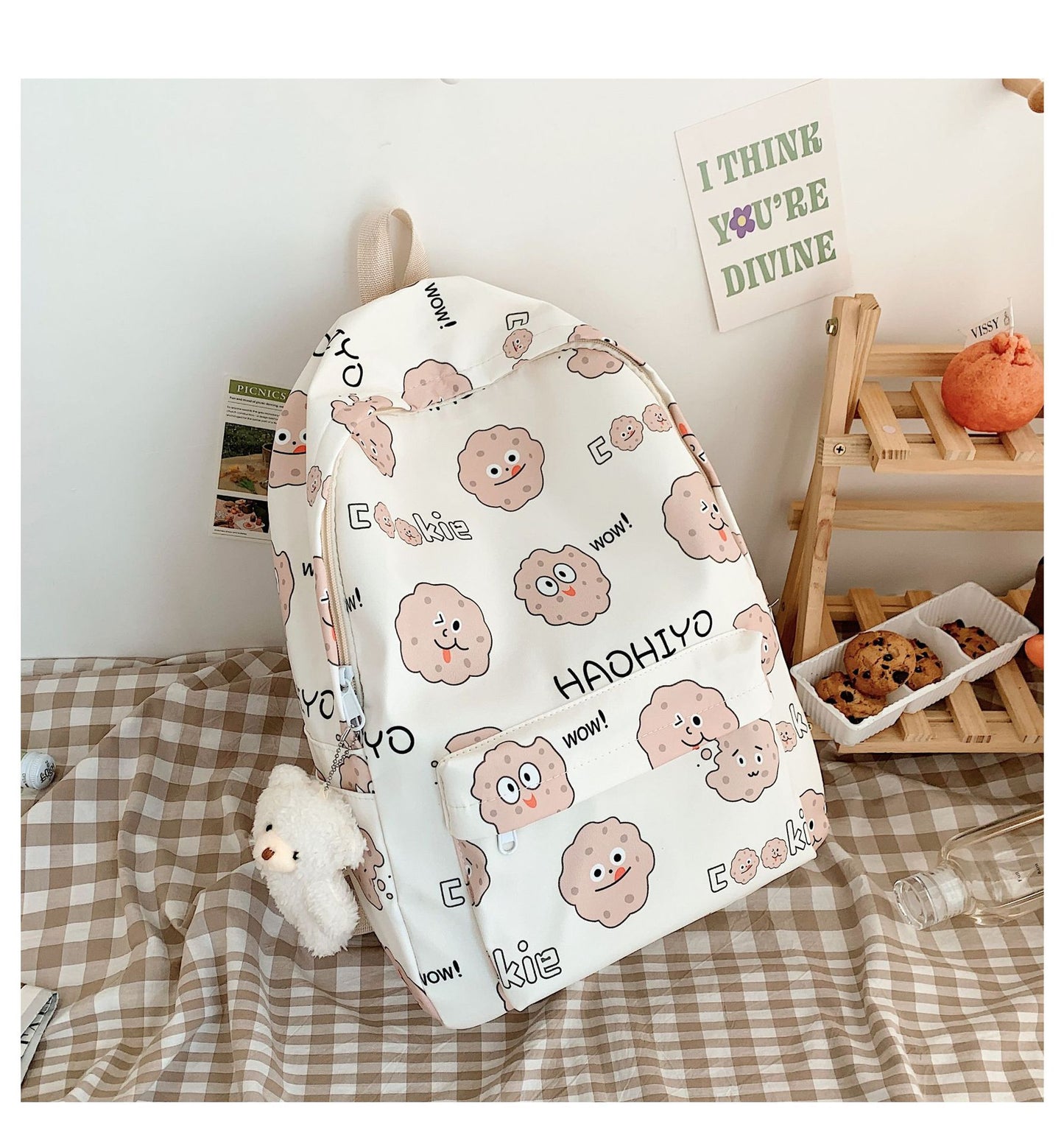 Cute Funny Female Sweet Large Capacity Backpacks