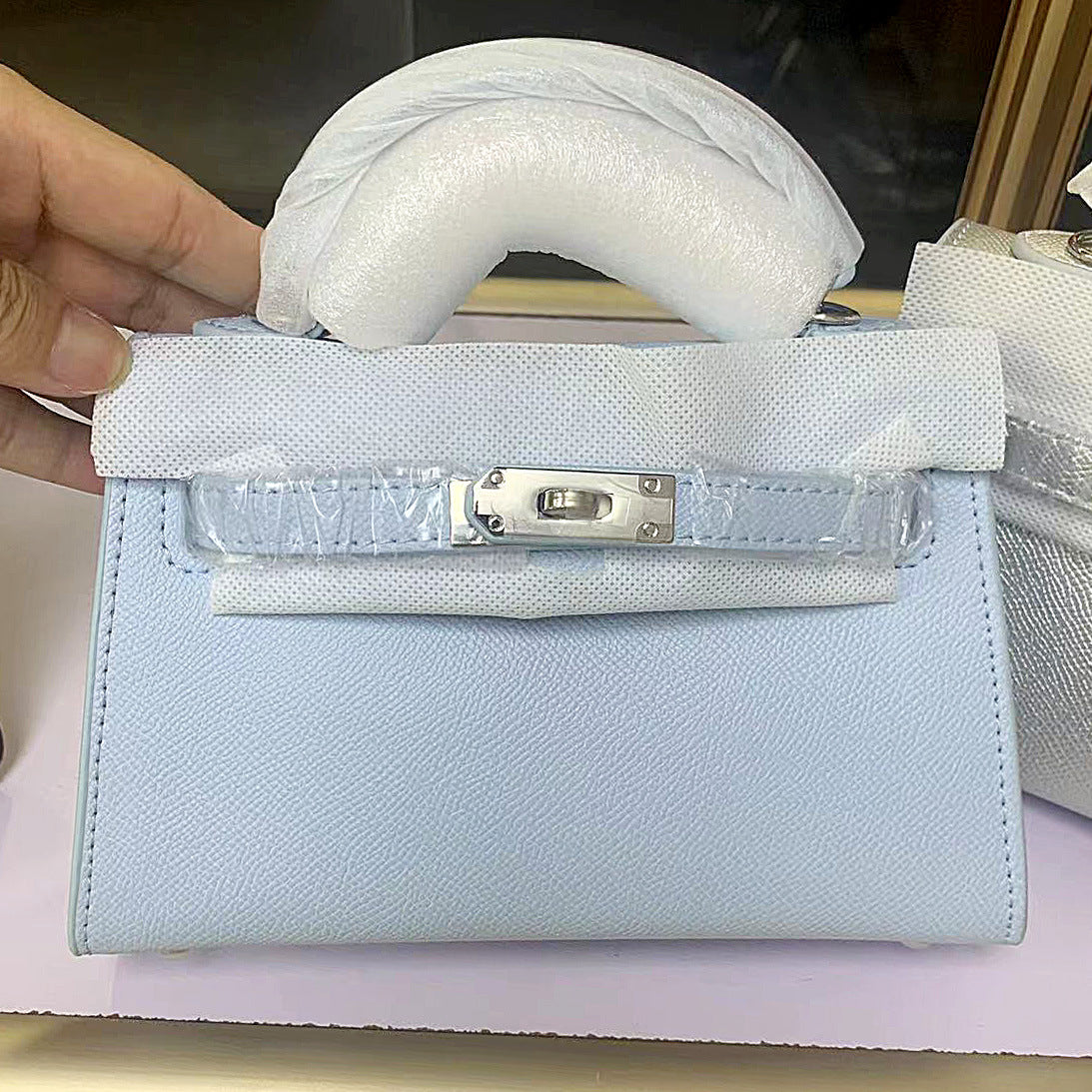 Women's Trendy Genuine Leather Fashionable Kelly Handbags