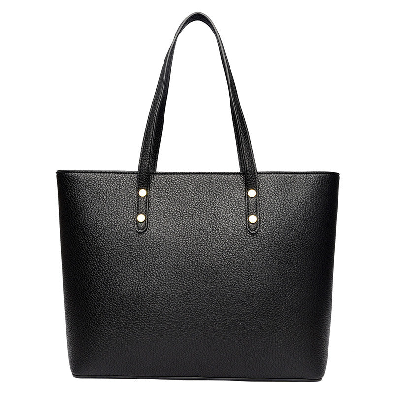 Women's Trendy Soft Leather Portable Large Commuter Shoulder Bags