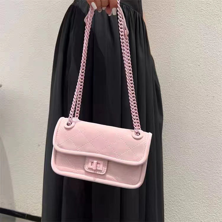 Women's Classic Style Advanced Texture Hobo Pink Crossbody Bags