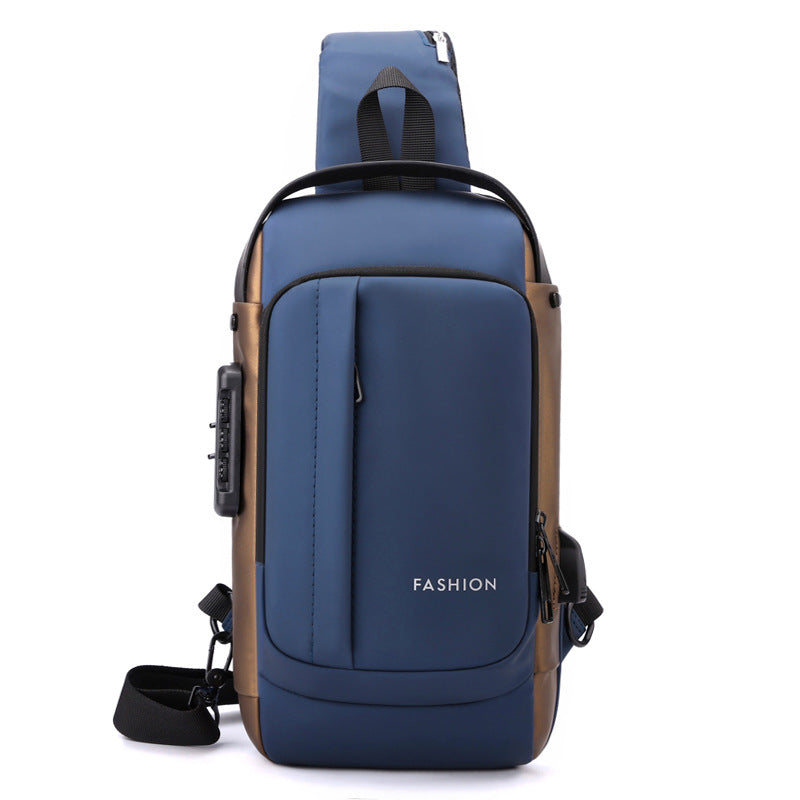 Men's Attractive Unique Graceful Motorcycle Password Men's Chest Bags