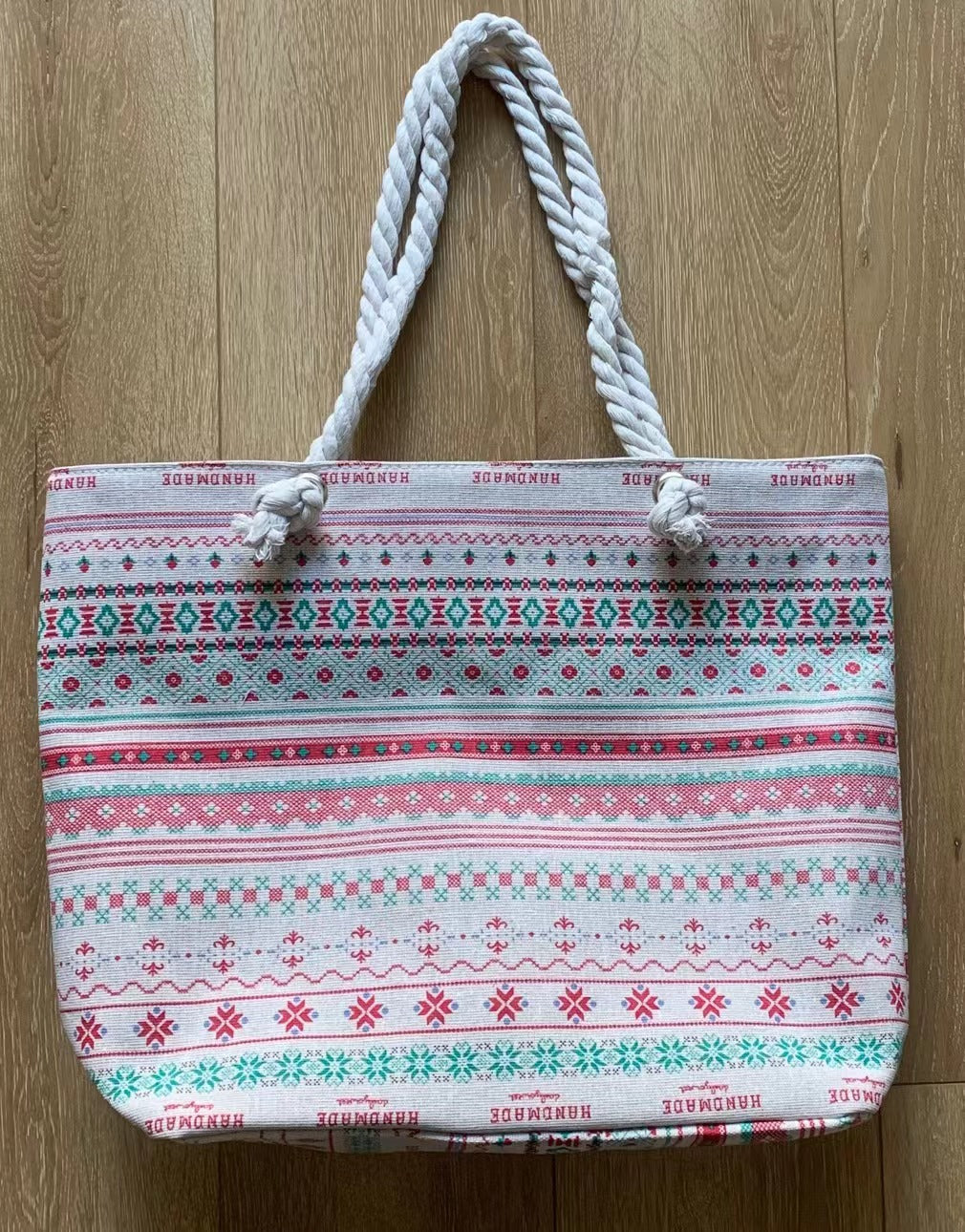 Women's Creative Printing Large Fashion Canvas Korean Shoulder Bags
