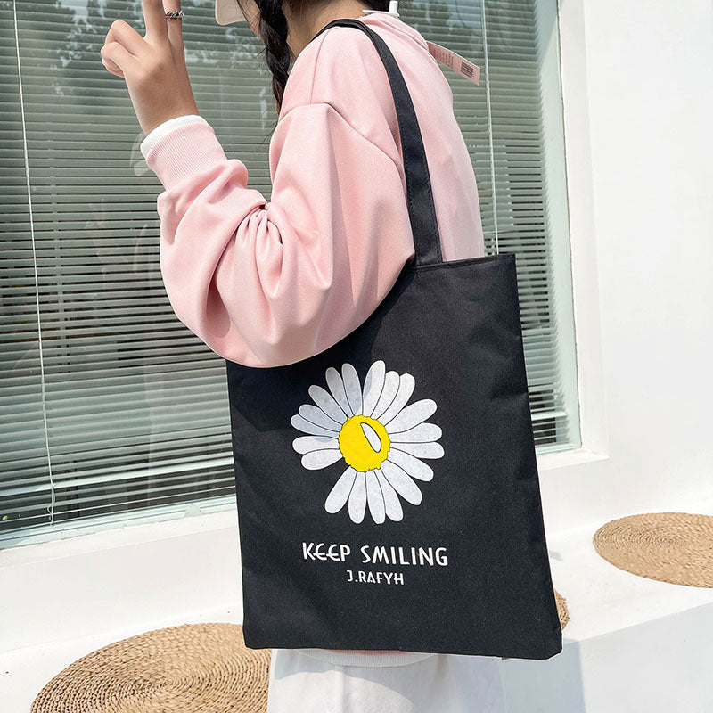 Women's Canvas Hand-held Large Capacity University Style Bags