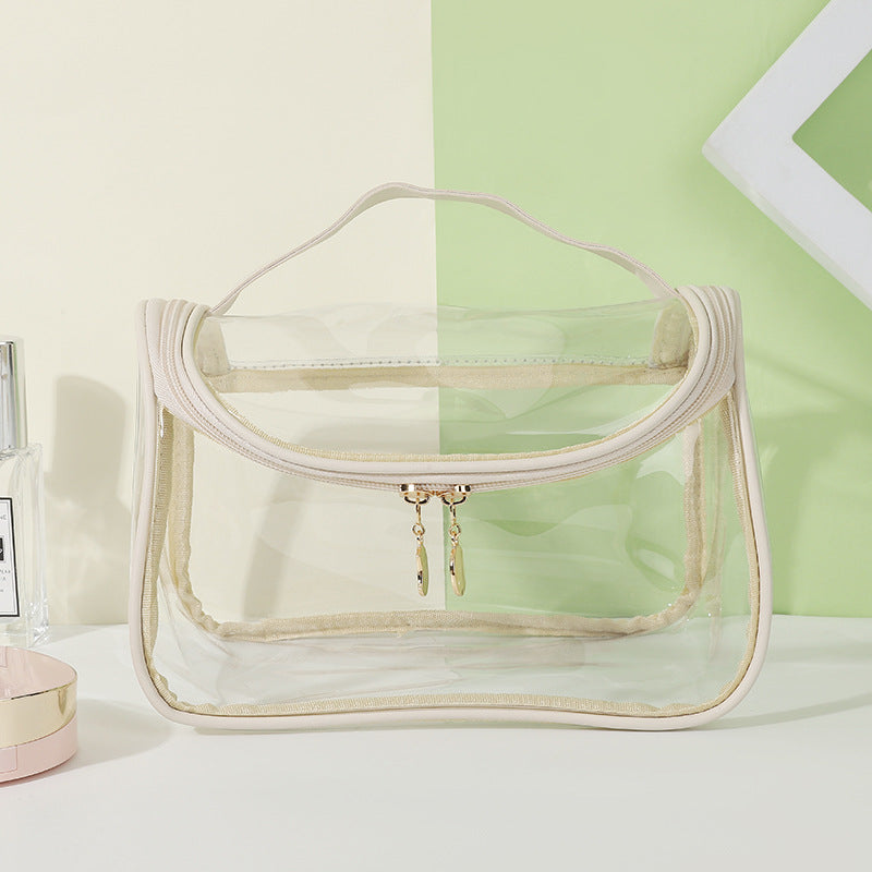 Portable Waterproof Transparent Wash High-grade Large Capacity Makeup Bag