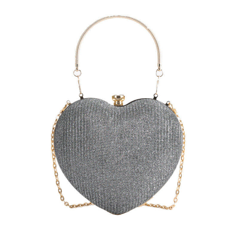Women's Fashion Trendy Popular Dinner Elegant Heart Shoulder Bags