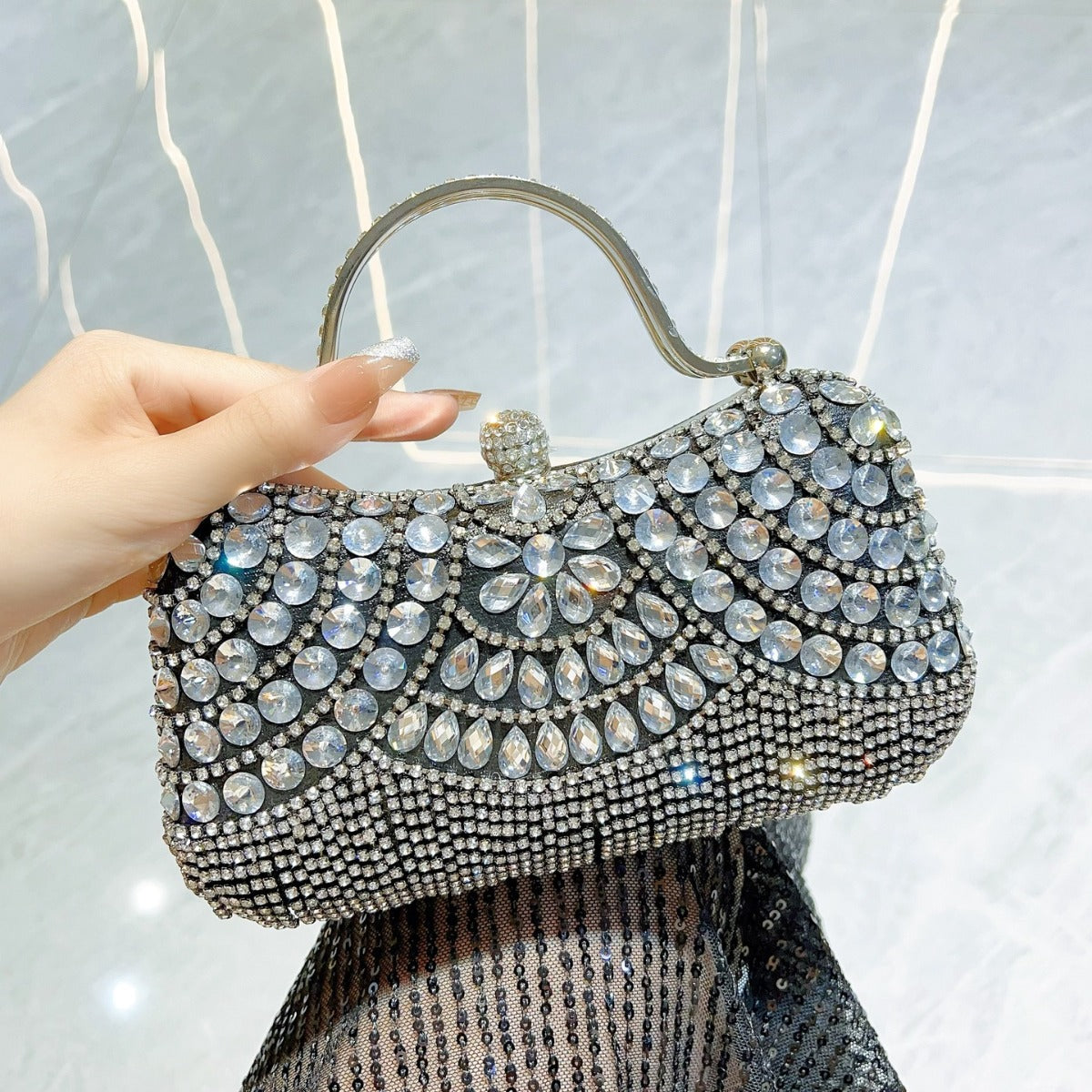Diamond Clutch Tassel Birthday Wedding Banquet Shoulder Bags