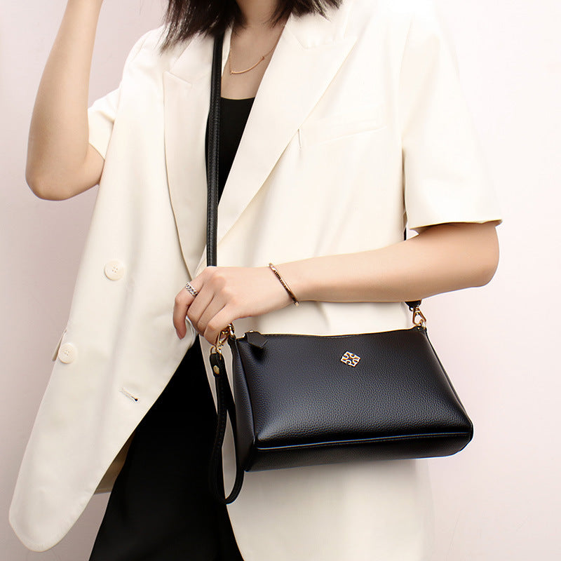 Women's Korean Fashion Mom Soft Leather Shoulder Bags
