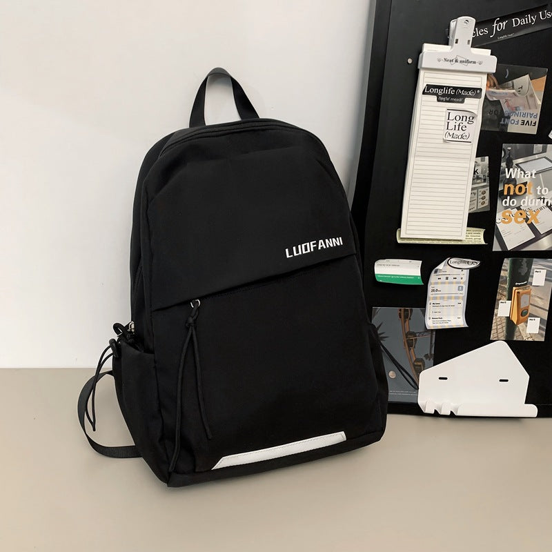 Men's Female College Trendy High Sense Portable Traveling Backpacks