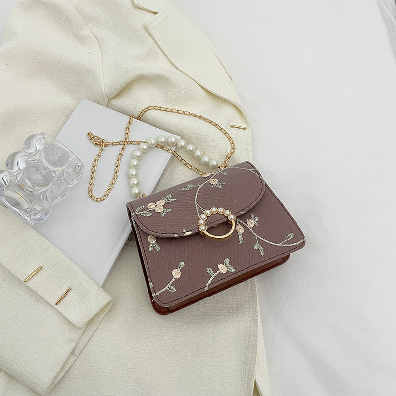 Simple Fashion Pearl Hand Female Summer Trendy Shoulder Bags