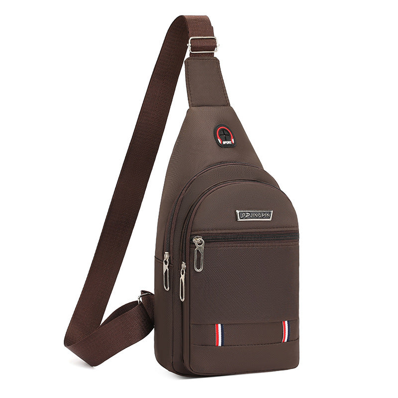 Men's Trendy Oxford Cloth Fashion Simple Portable Men's Chest Bags