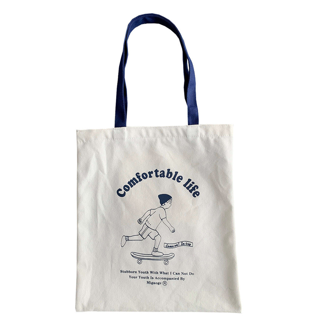 Canvas Female Thickening Class One Literary Handbags