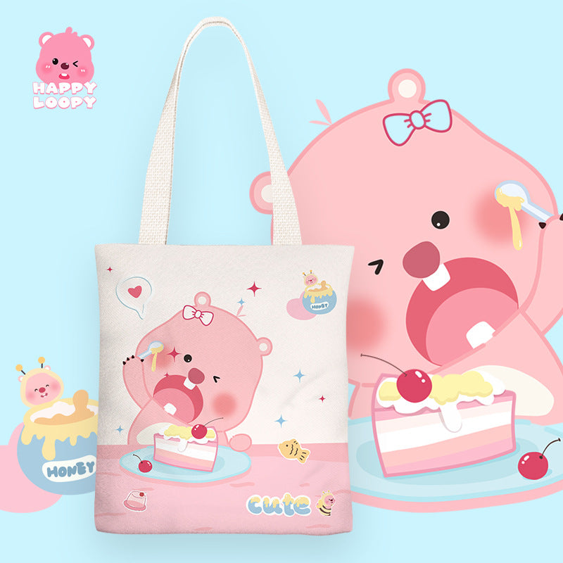 Little Beaver Canvas Female Simple For Shoulder Bags