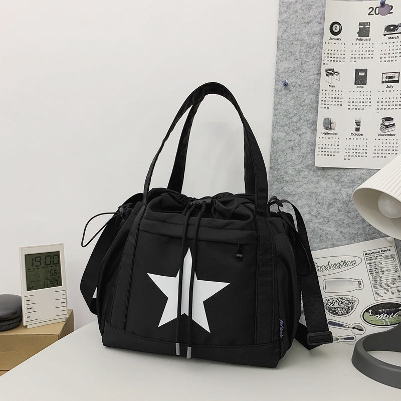 Men's Color Matching Trendy Large Capacity Korean Crossbody Bags