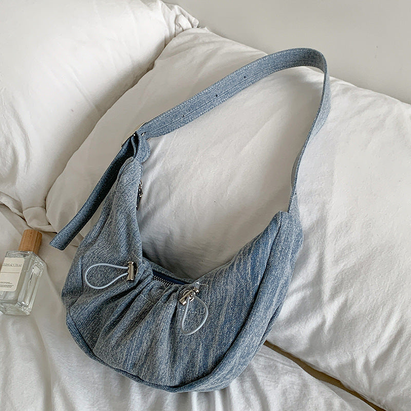 Women's One Design Personalized Tide Drawstring Ruffle Shoulder Bags