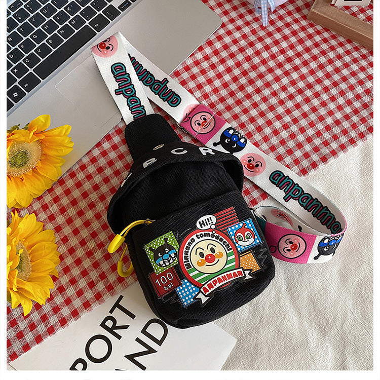 Cute Bread Superman Boys Hot Cartoon Crossbody Bags