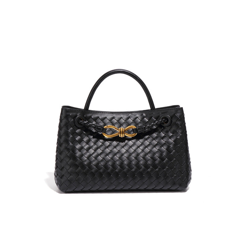 Women's Fashion Horizontal Hand-woven Large Capacity Commuter Bags
