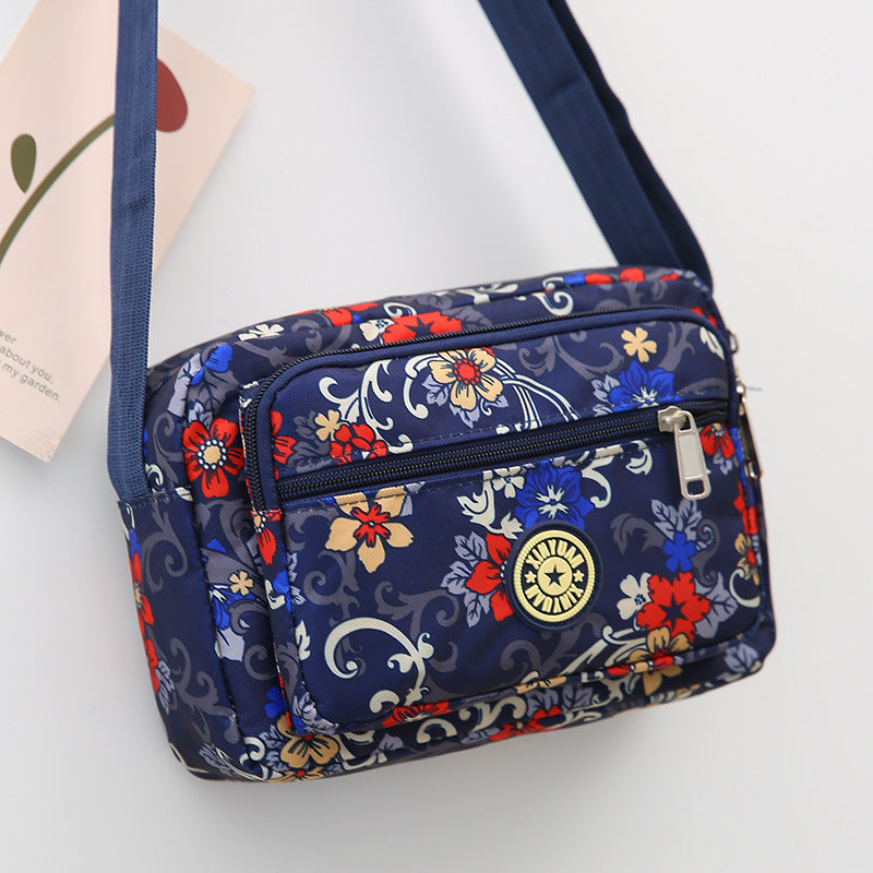 Women's Stall Flower Cloth Oxford Practical Canvas Crossbody Bags